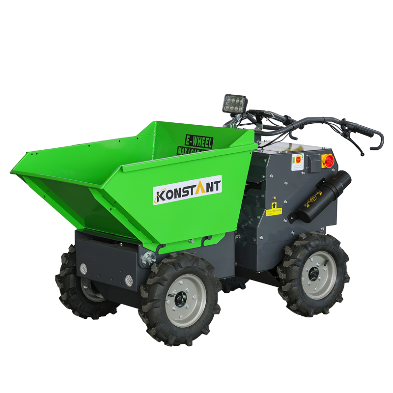 Carriola elettrica a carriola mini dumper idrostatico e giunto a sfera di sterzo