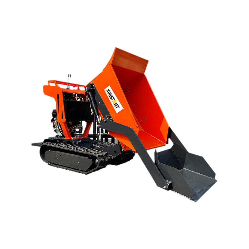 Auto -caricamento completamente idrostatico a benzina da 270 cc e mini dumper a carrello a carrello da binario diesel