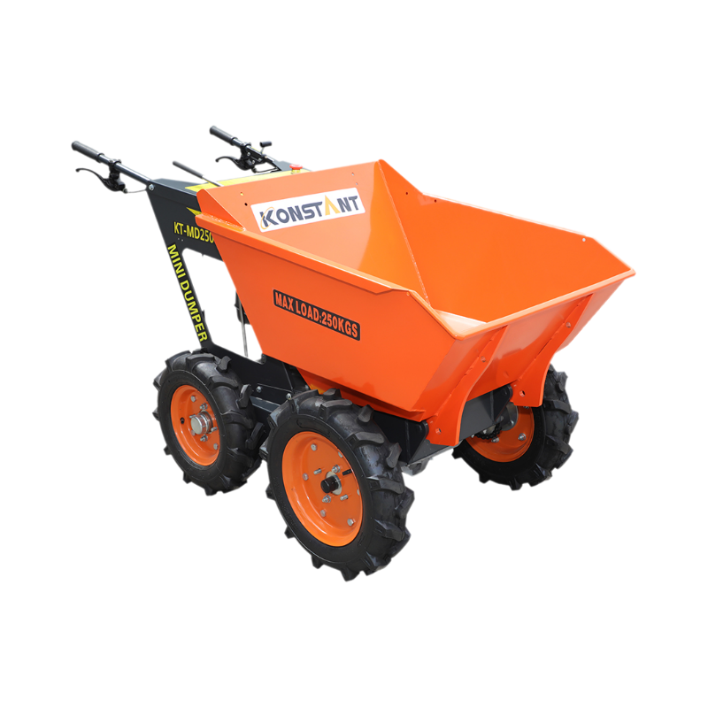 4x4 azionamento a catena compatta a benzina a motore a carriola carriola cemento mini dumper