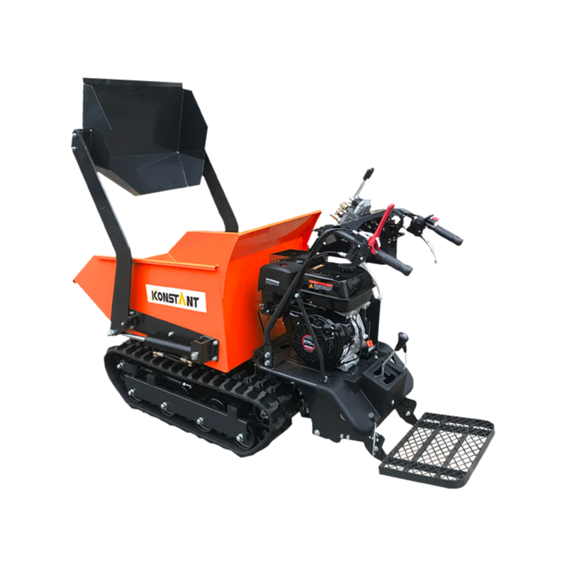 Caterpillar Drive potente ribaltamento idraulico e pala pratica attaccata a benzina mini crawler dumper